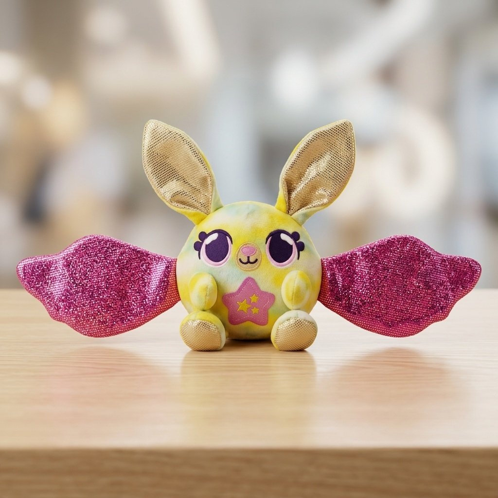 Kanatlı Sarı Peluş Yarasa