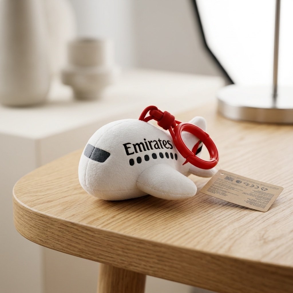 Emirates Uçak Peluş Anahtarlık