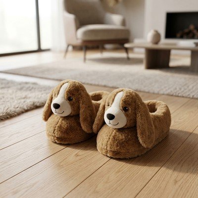 Uzun Kulaklı Köpek Ev Terliği