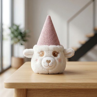 Külah Şapkalı Kuzu Peluş