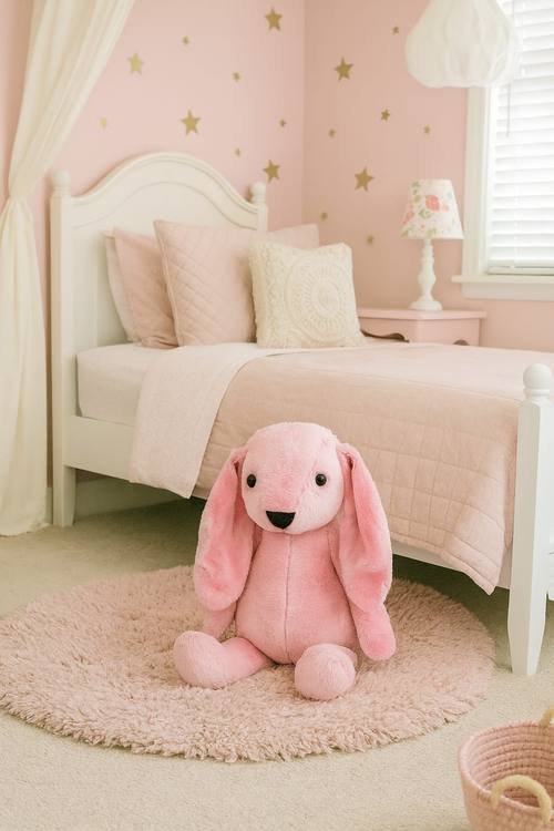Uzun Kulaklı Pembe Tavşan Peluş